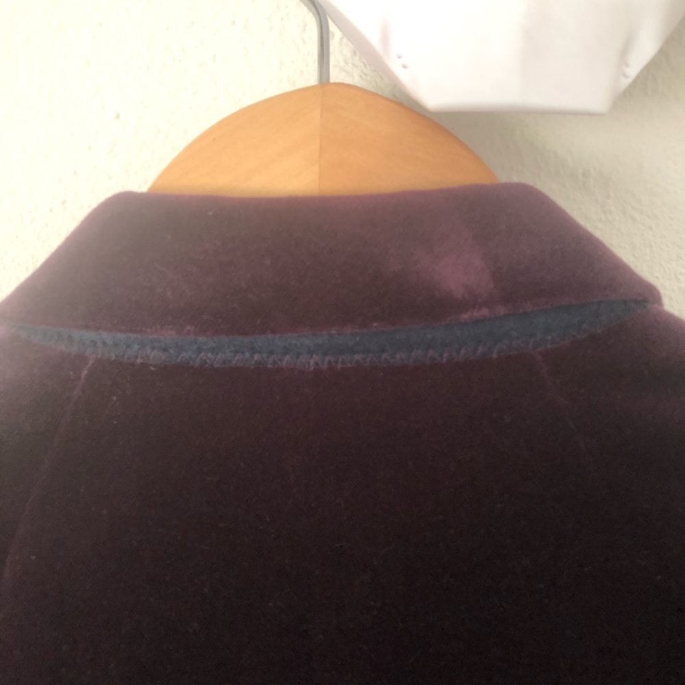 J Crew plum velvet blazer size 0 - Picture 7 of 7